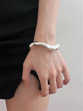 New Abstract Irregular Metal Cuff Bracelets For Women - Personality Catwalk Wrist Jewellery - The Jewellery Supermarket