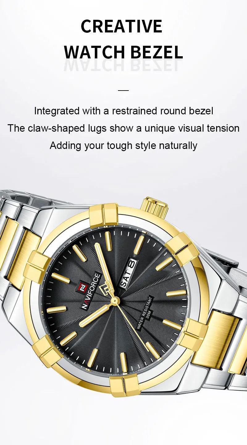 Top Original Brand Luxury Waterproof Stainless Steel Casual New Fashion Design Quartz Watches for Men - The Jewellery Supermarket