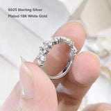 Full/Half Bowknot-Shape 2.2CT Marquise Cut Moissanite Diamonds Eternity Wedding Engagement Rings - Fine Jewellery - The Jewellery Supermarket