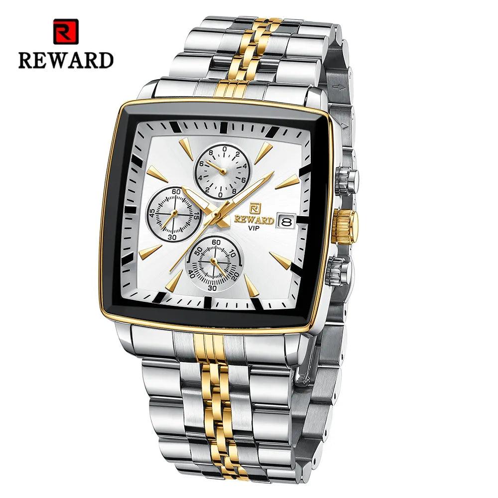 Top Brand Waterproof Luminous Stainless Steel Chronograph Date Stopwatch Sport Watches for Men - The Jewellery Supermarket
