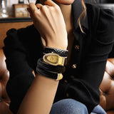 Classic Oval Luxury Versatile Style Quartz Snake Shaped Fashion, High Quality Women's Watch