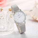 New Fashion Women Gold Colour Luxury Casual Quartz Watches -  Metal Mesh Stainless Steel Ladies Wrist Watches - The Jewellery Supermarket