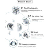 100% Real 1ct Moissanite Diamonds Bracelet for Women Party Wedding Fine Jewelry Silver Diamond Link Bracelets - The Jewellery Supermarket