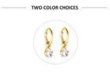 New Exquisite Stainless Steel White Cubic Zirconia Crystals Hoop Waterdrop Star Heart Round Earrings For Women and Girls - The Jewellery Supermarket