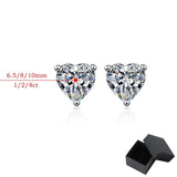 Luxury 4ct 2ct 1ct Heart Cut Moissanite Diamonds Stud Earrings for Women Sparkling Fine Jewellery for All occasions