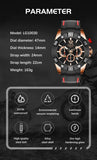 Famous Brand Sport Quartz Chronograph Military Style Luminous Date Mens Watches - Ideal Present - The Jewellery Supermarket