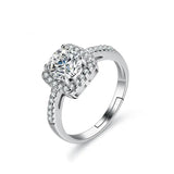 Lovely Real 1 Carat D Color Diamond VVS Moissanite Diamonds Gemstone Sterling Silver Engagement Wedding Jewellery
