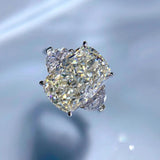 Luxury Crushed Ice Cut G Colour High Quality AAAAA High Carbon Sapphire Gemstone Party Ring Fine Jewellery - The Jewellery Supermarket