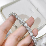 Amazing 0.5ct 5mm Real Moissanite Diamonds Bracelet - Full Diamond with GRA , Wedding Party Fine Jewellery - The Jewellery Supermarket