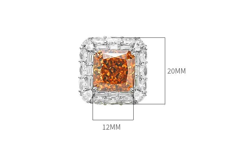 New Luxury Square Cut Diamond Broken Ice High Quality AAAAA High Carbon Diamond High End Fine Jewellery - The Jewellery Supermarket