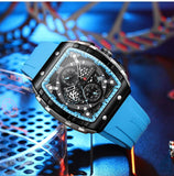 Top Brand Luxury Square Quartz Men's Watches - Waterproof Luminous Chronograph Watches for Men - The Jewellery Supermarket