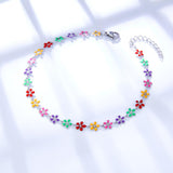 New Boho Colorfully Flower Anklet For Women - Daisy Stainlesss Steel Beach Chain Waterproof Jewellery - The Jewellery Supermarket