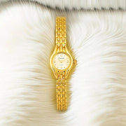 New Arrival Luxury Small Dial Ultra Thin Gold Plated Waterproof Fashion Quartz Watch with Bracelet