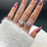 Awesome Geometric 8A Ice Flower Cut High Quality AAAAA High Carbon Diamonds, High-end Fashion Fine Rings - The Jewellery Supermarket