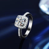 Lovely Real 1 Carat D Color Diamond VVS Moissanite Diamonds Gemstone Sterling Silver Engagement Wedding Jewellery - The Jewellery Supermarket