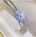 Superb 5-Carat Round Cut Large Lab Created Diamond Ring - High Quality AAAAA High Carbon Diamonds Fine Jewellery - The Jewellery Supermarket