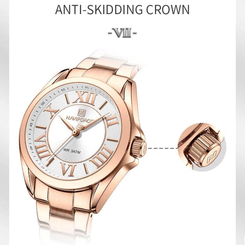 New Arrival Luxury Fashion Casual Female Ladies Stainless Steel Quartz Women Waterproof Wristwatches - The Jewellery Supermarket