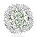 Luxury 23CT Lab Created Sapphire High Quality AAAAA High Carbon Diamond Gemstone Rings Fine  Jewellery