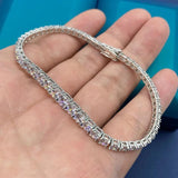 Luxury 18K Gold Plated Gradient Moissanite Diamonds Tennis Bracelet for Women - Sparkling Diamonds Fine Jewellery
