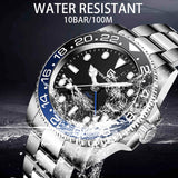 Luxury Famous Brand Sapphire Glass AR Coating Automatic with New Japan NH34 GMT Men Mechanical Watches for Men - The Jewellery Supermarket