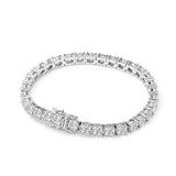 Superb Sterling Silver Real 3-5mm Moissanite Diamonds Bracelets For Women, Sparkling Wedding Party Fine Jewellery