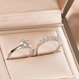 Dazzling 1.7CT D-COLOUR Moissanite Diamonds 2 Pcs/set - Silver 925 Jewellery Wedding Engagement Fine Jewellery - The Jewellery Supermarket