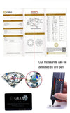 Luxury 18KGP D Color VVS1 Full 2mm Moissanite Diamonds Tennis Bangle Bracelets For Women, Silver Diamond Bracelets - The Jewellery Supermarket