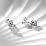 GRA Certified 18K Gold Plaed 0.2ct-2ct D Colour Moissanite Diamonds Stud Earrings Silver Screw Back Fine Jewellery - The Jewellery Supermarket