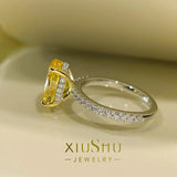 Quality 18k Gold Plated 5CT Yellow or White Redian Ice Chip AAAAA High Carbon Diamond Big Rings - Silver Jewellery - The Jewellery Supermarket