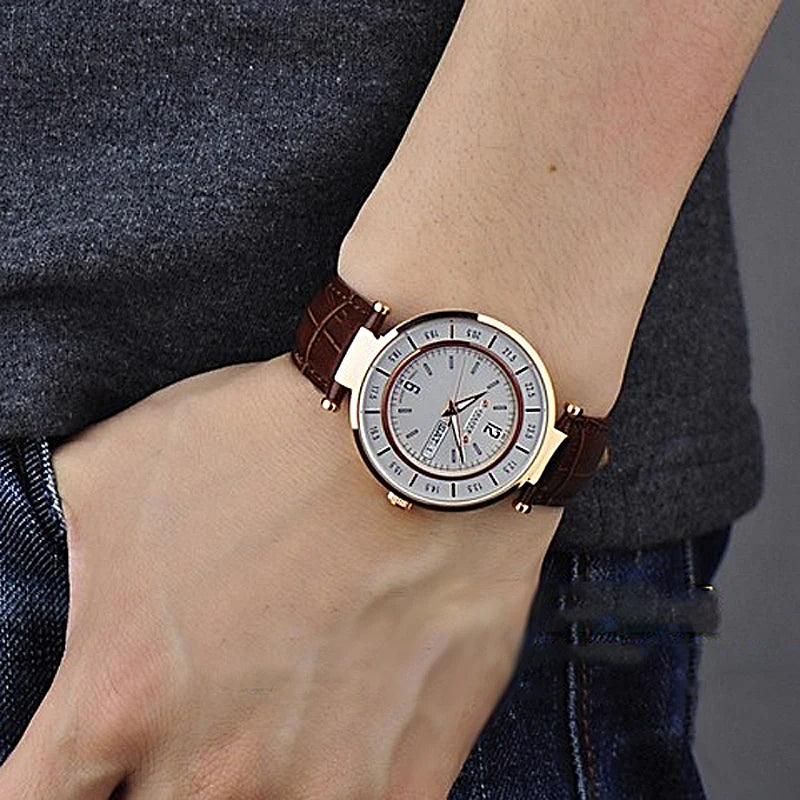 New Arrival Top Brand Julius Homme Japan Quartz Hours Retro Real Leather Strap Business Wristwatches - The Jewellery Supermarket