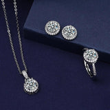 New Solitaire AAA+ CZ Diamonds 925 Sterling Silver Party Wedding Rings Earrings Necklace Fashion Jewellery - The Jewellery Supermarket