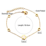 Simple Rectangle Charm Bracelet For Women - Stainless Steel Rolo Chain New Fashion Lovely Jewellery - The Jewellery Supermarket