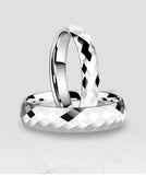 New Comfort Fit High Polished Romantic Tungsten Wedding Rings for Men and Women, Fashion Jewellery for Couples - The Jewellery Supermarket