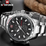 Popular Luxury Brand Gold Quartz Led Waterproof Military Mens Sport Watches - Ideal Presents - The Jewellery Supermarket