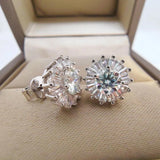 Amazing 0.5CT 5MM D Moissanite Diamonds Earrings Silver Wedding Party Birthday Gift Fine Jewellery - The Jewellery Supermarket
