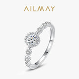 *NEW*  Classic Luxury AAAA High Quality Simulated Diamonds Sterling Silver Fashion Ring