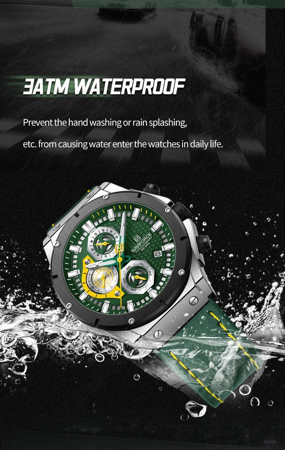 New Arrival Top Brand Military Fashion Waterproof Luxury Leather Strap Quartz Men Wristwatches - The Jewellery Supermarket