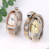 Brand Luxury Quartz Fashion Creative Ladies Bracelet Diamond Snake Watches for Women - High Quality Gifts