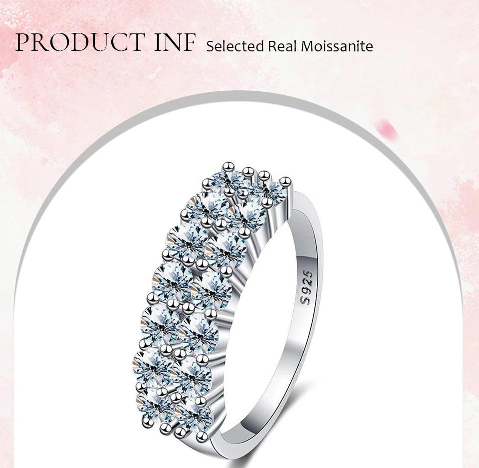 Luxury New 1.4ct D Color Moissanite Diamonds Eternity Rings for Women - Wedding Engagement Fine Jewellery - The Jewellery Supermarket