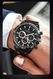 New Fashion Top Brand Luxury Business Quartz Mens Watches - Auto Date Waterproof Chronograph Wristwatches - The Jewellery Supermarket