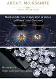 Splendid D Colour VVS1 0.5ct 1ct 2ct Moissanite Diamonds Screw Back Four Claws Earrings Silver Fine Jewellery - The Jewellery Supermarket