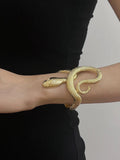 Hot Popular Gothic Unisex Snake-shaped Open Bracelets For Woman - Punk Hip-Hop Texture Bangles Party Jewellery - The Jewellery Supermarket