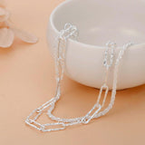Cute 925 Sterling Silver Beautiful double chain Charm Bracelets for women - Fashion Original Jewellery - The Jewellery Supermarket