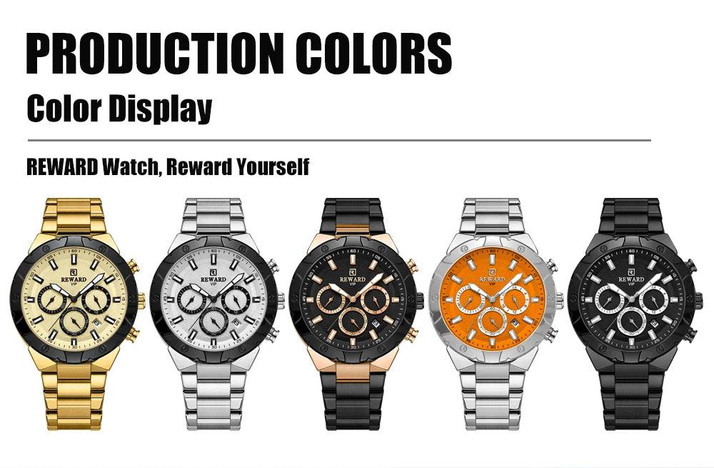 Top Brand Quartz Waterproof Luminous Date Stainless Steel Luxury Casual Wrist Watches for Men - The Jewellery Supermarket