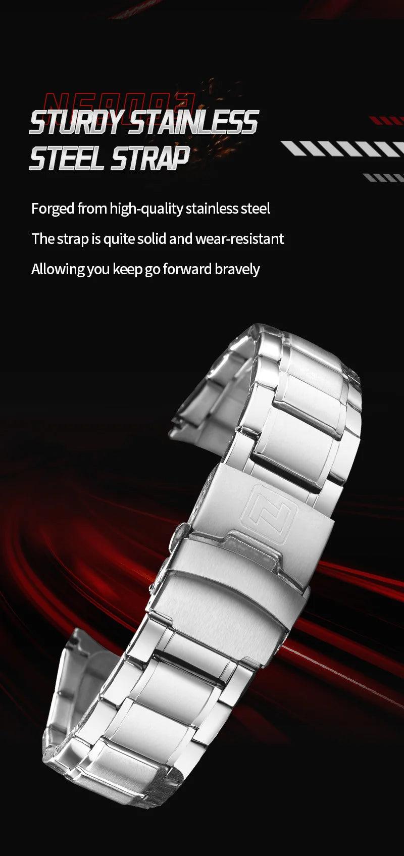 Top Brand Luxury Fashion Sport Quartz Analog Digital Waterproof Stainless Steel Men's Watches - Popular Choice - The Jewellery Supermarket