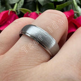 New Arrival Domed Brushed Finish Tungsten Rings for Men Women - Engagement Wedding Daily Use Jewellery