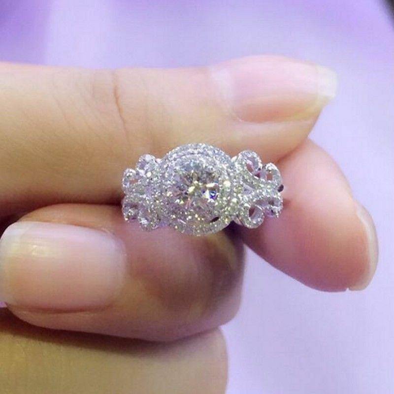 Aesthetic Design Brilliant AAA+ Cubic Zirconia Diamonds Graceful Fashion Ring - The Jewellery Supermarket