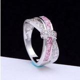 Beautiful Silver Plated Purple Crystal Rings - Factory Direct Prices by Jewellery Supermarket - The Jewellery Supermarket