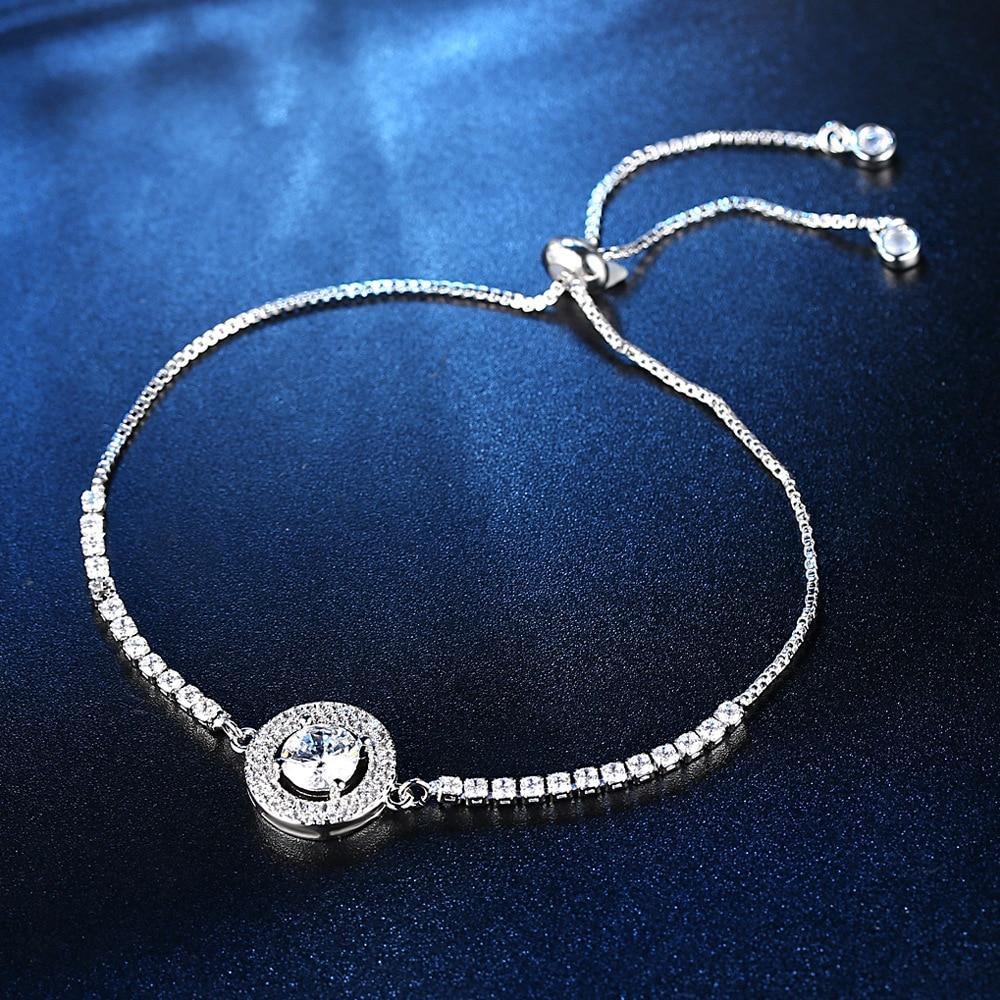 Brilliant New Trendy Halo Bracelet Bangle For Women - The Jewellery Supermarket
