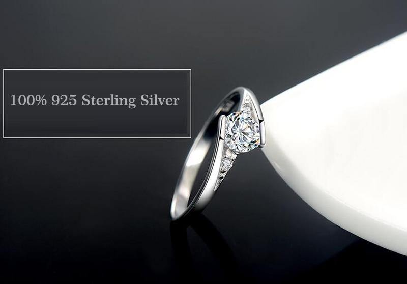 Classy 925 Silver 0.75ct AAAA Quality Lab Diamond Ring - Jewellery Supermarket - The Jewellery Supermarket